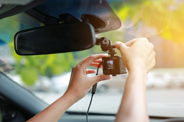 Having a dash cam installed in a vehicle